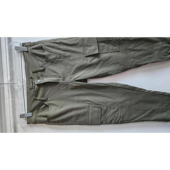 prAna Cargo Pants Womens 2 Olive Green Slim Skinny Utility Outdoor Hiking Travel - Picture 2 of 5